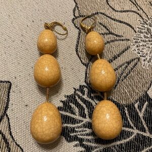 TWOA Beaded Drop Dangle Earrings in Gold
